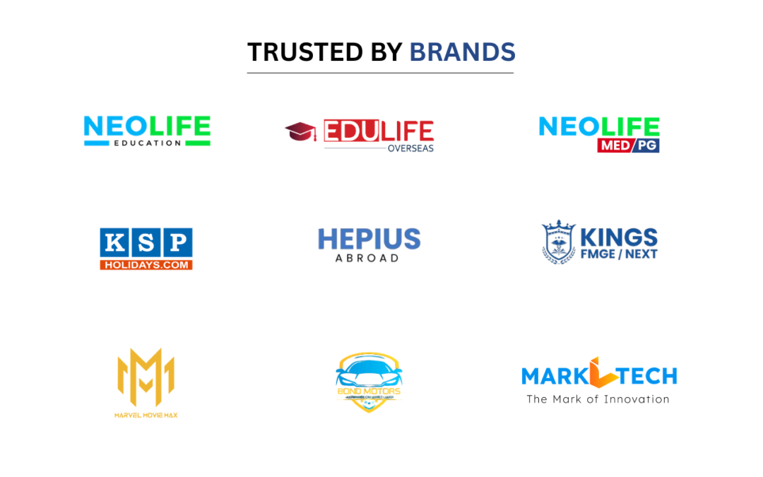 Trusted client brands of Karthick Rajendran, performance marketing expert in Chennai specializing in education, travel, and automotive industries